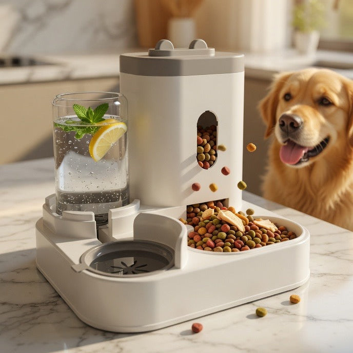 Automatic Feeder Dog Cat Food Bowl